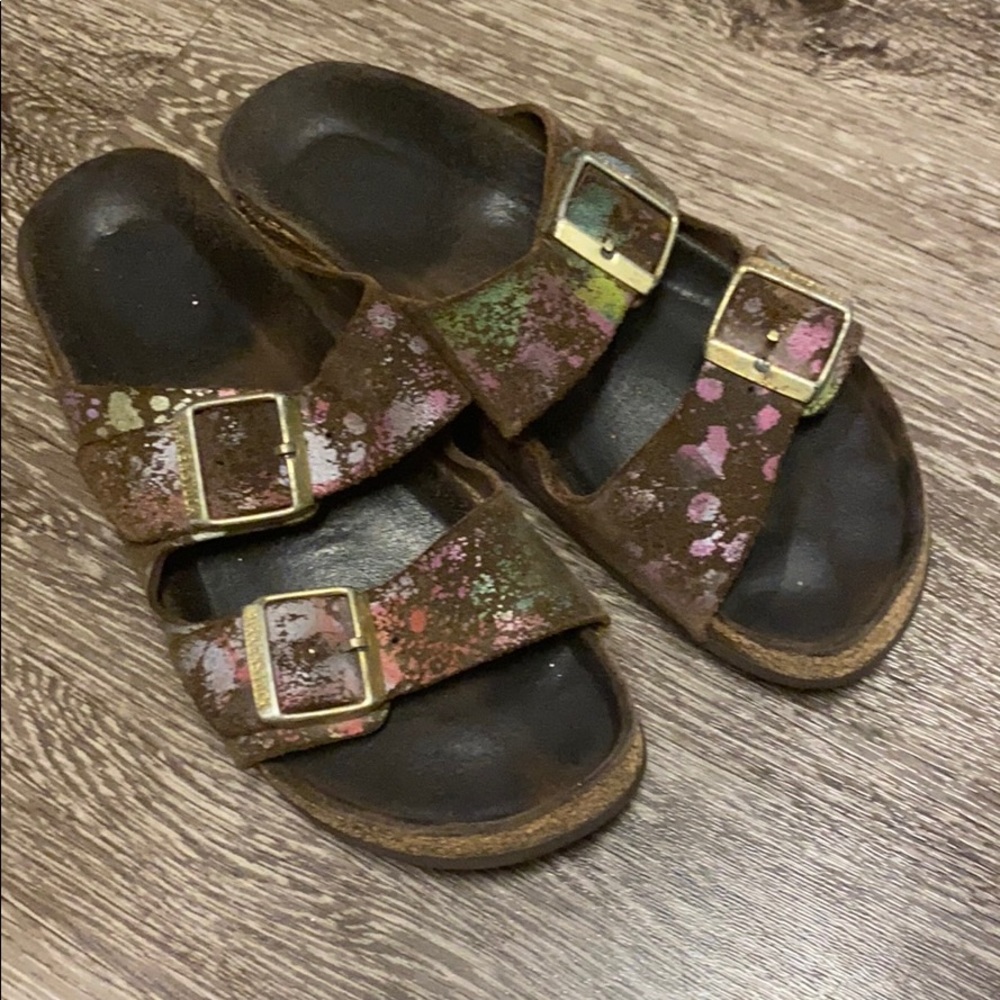 Birkenstock Splatter Paint Arizona Sandals